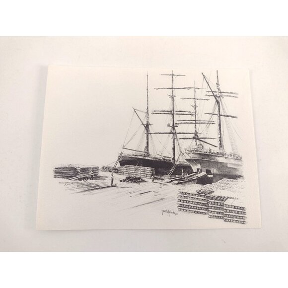 8 Hasty Note Cards Canadian Historical Drawings Art Prints Tonia Marks 1960s - Picture 2 of 16